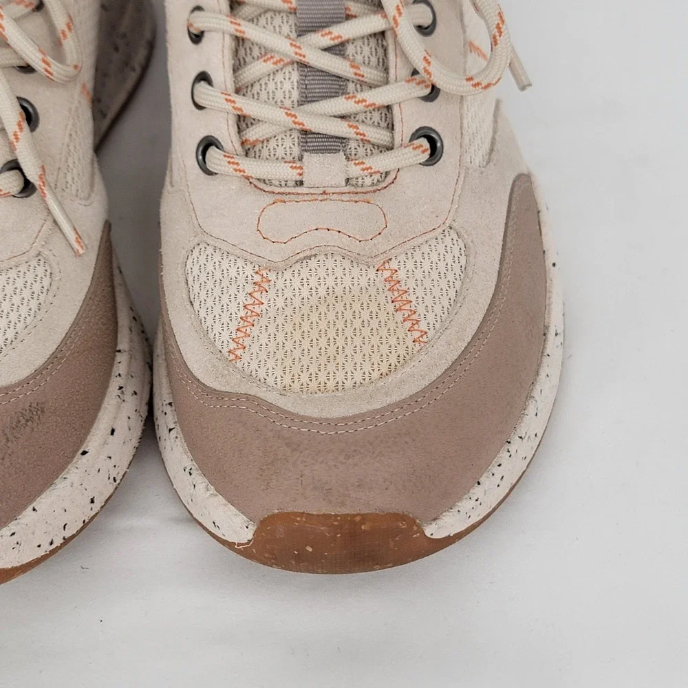Taos Super Hiker Beige Tan Suede Mesh Walking Shoes Womens 10